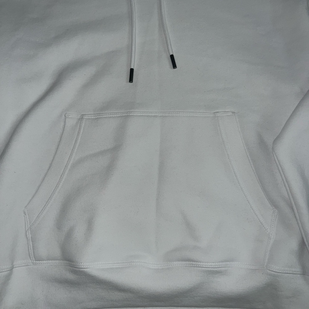 DKNY Sport White Hoodie Rhinestone Sleeves - Picture 5 of 9